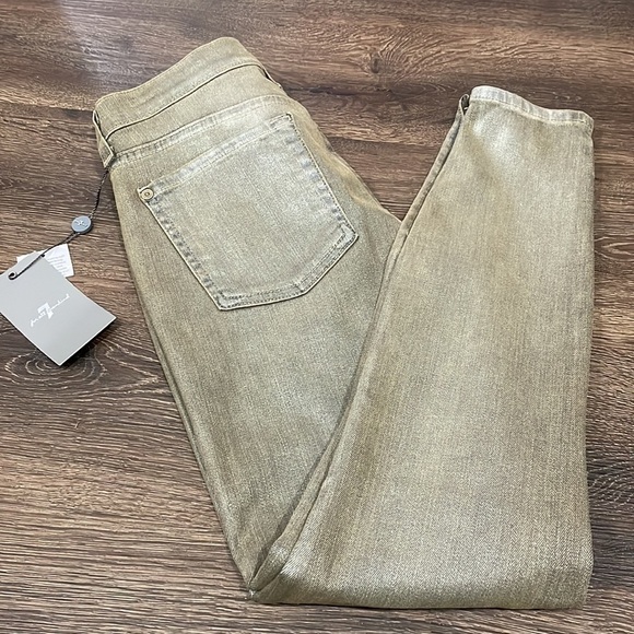7 FOR ALL MANKIND Coated Skinny Jeans - Picture 4 of 8